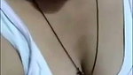 Girl showing her sexy boobs in video call