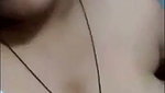 Girl showing her sexy boobs in video call