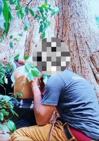 Hot couple outdoor fucking Blowjob