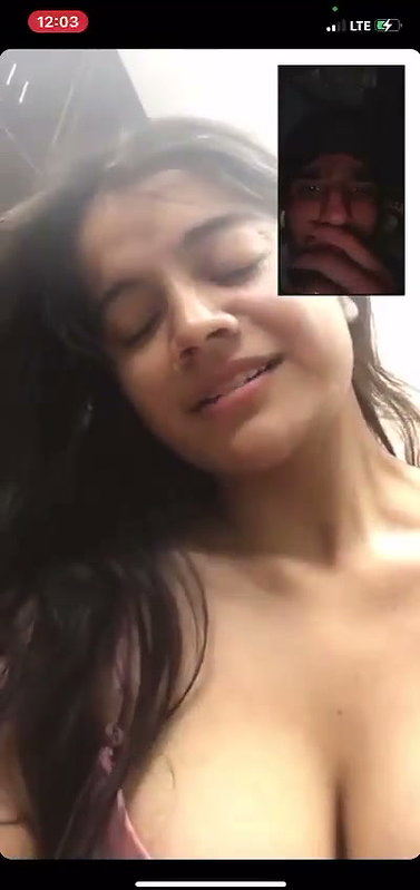 Hot beautiful girl showing in vc