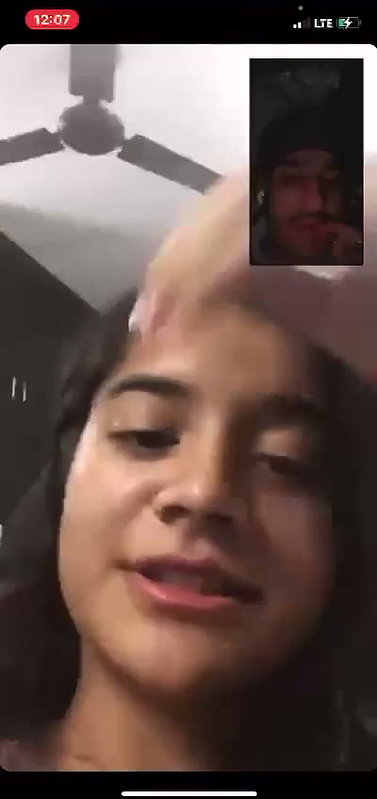 Hot beautiful girl showing in vc