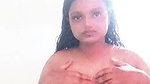 Sexy girl showing her huge boobs