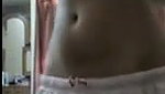 Sexy slim girl undress show her nude dress