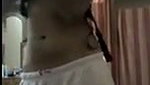 Sexy slim girl undress show her nude dress