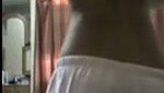 Sexy slim girl undress show her nude dress