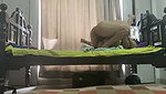 aunty fucking hard on the bed