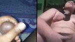 Hot gf Masturbating bf jerking