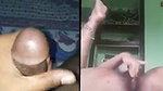 Hot gf Masturbating bf jerking