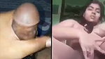 Hot gf Masturbating bf jerking