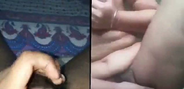 Hot gf Masturbating bf jerking