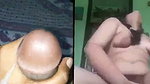 Hot gf Masturbating bf jerking