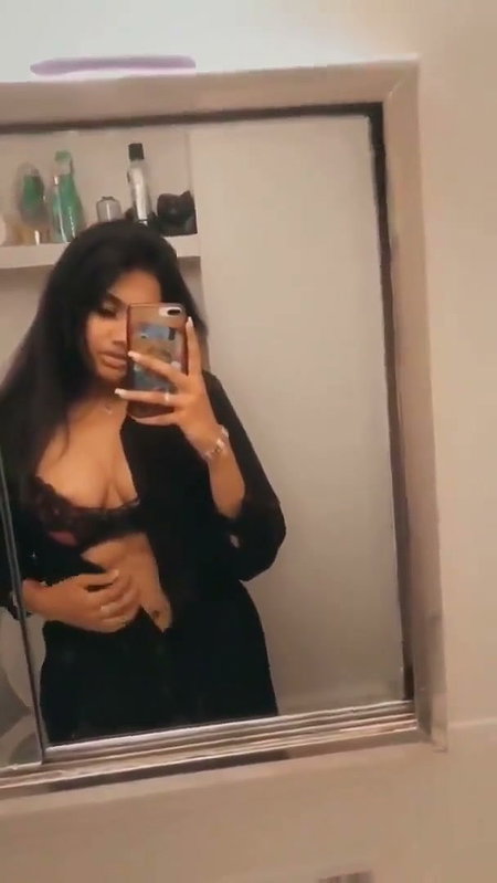Sexy girl showing her nipple
