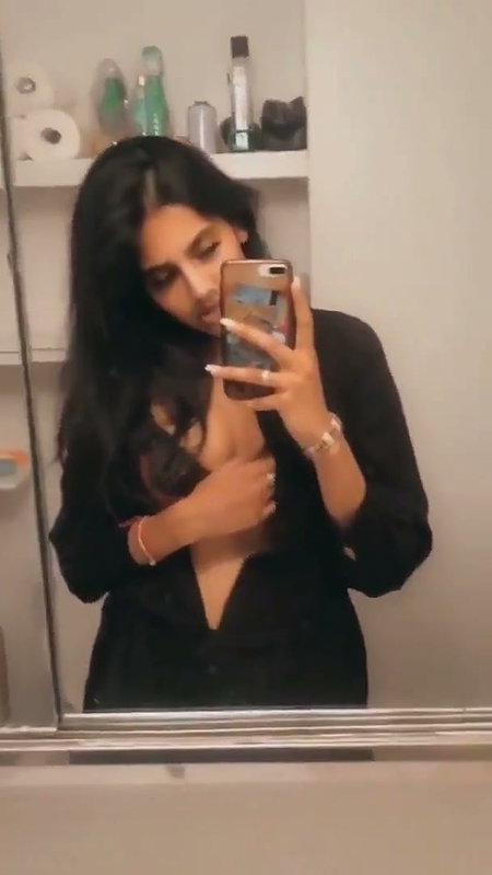 Sexy girl showing her nipple