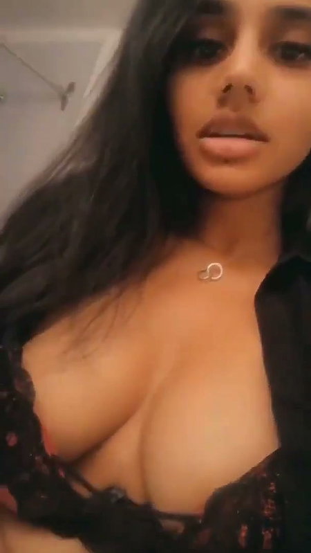 Sexy girl showing her nipple