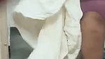 Aunty wearing cloth after bath