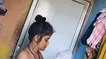 Aunty taking bath