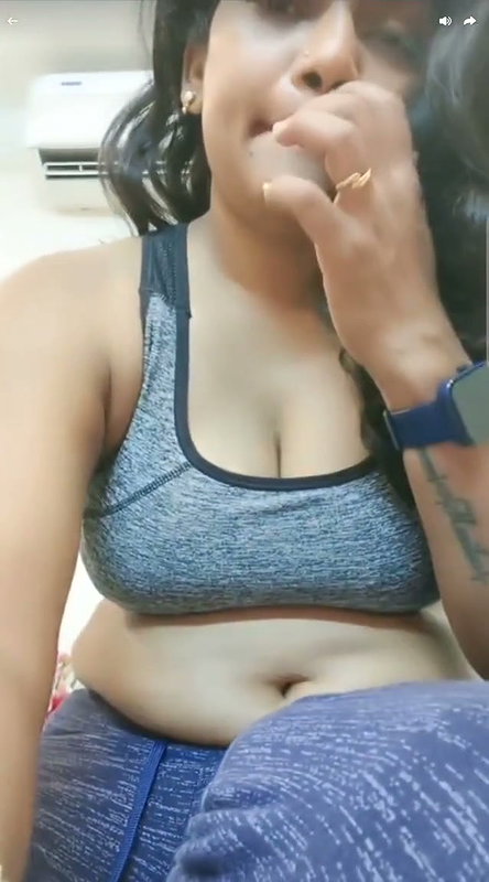 Lavanya janu aunty in gym wear undress in bathroom
