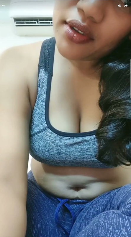 Lavanya janu aunty in gym wear undress in bathroom