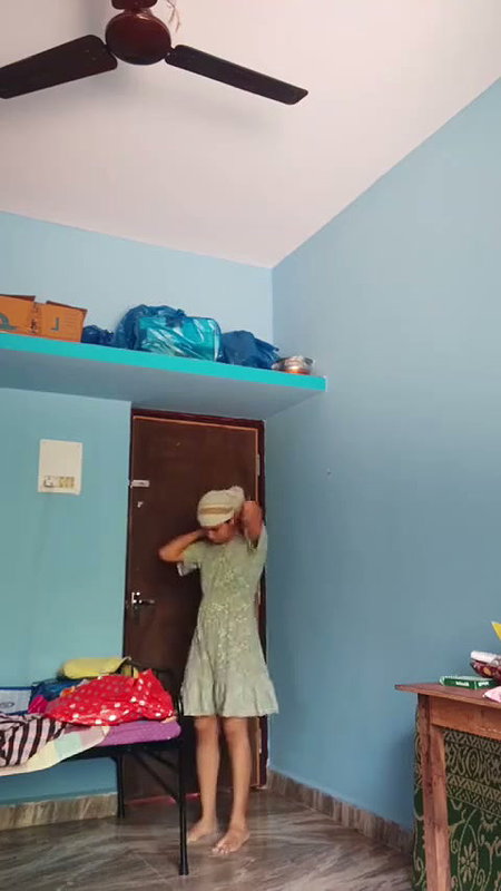 after bath dress change