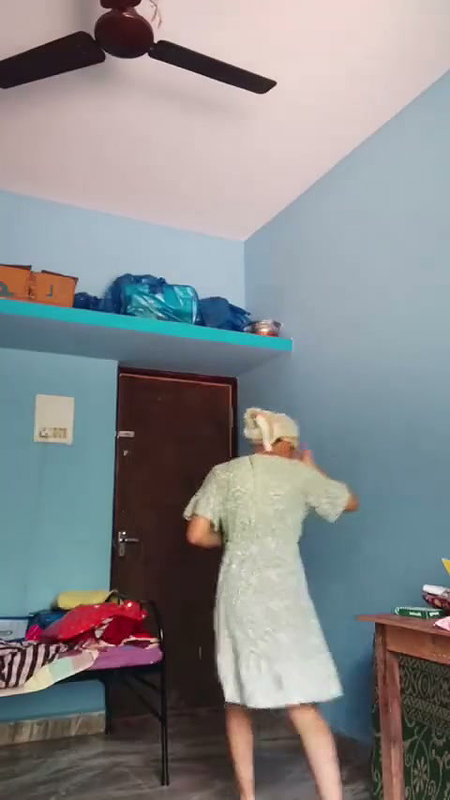 after bath dress change