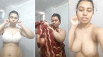 Hot  sexy girl show her nude in bathroom and ask sorry to bf