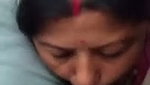 Mature aunty sucking dick on runing car