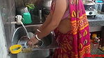 Red saree Kitchen Sex In Sonali ( Official Video By Villagesex91 )