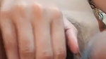 Hairly pussy is fingering hard