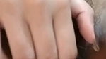 Hairly pussy is fingering hard