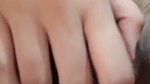 Hairly pussy is fingering hard