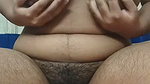Sexy beautiful girl showing her hairly pussy