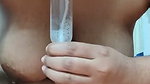 Hot girl sucking pussy insect bottle