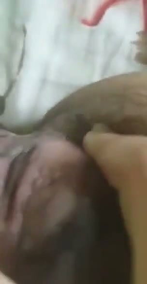 Girl rubbing her pussy  pressing nipple