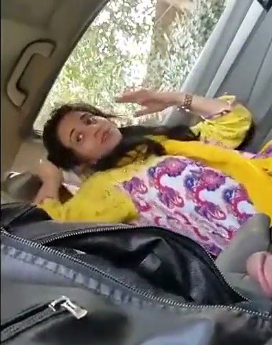 Valentine day girl give Blowjob to his bf inside car