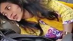 Valentine day girl give Blowjob to his bf inside car