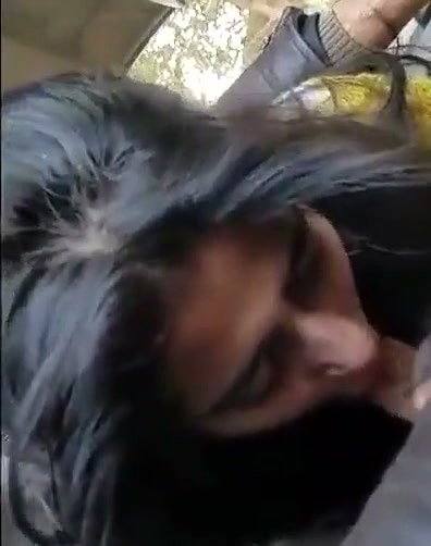 Valentine day girl give Blowjob to his bf inside car