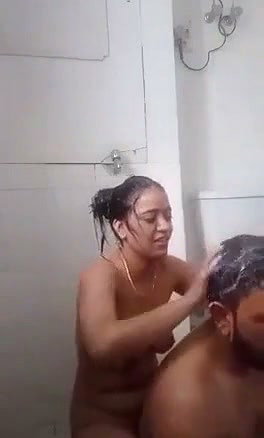 Bhabhi fuck hard in bathroom and taking bath