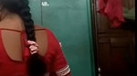 Aunty Changing her dress and show her nude body