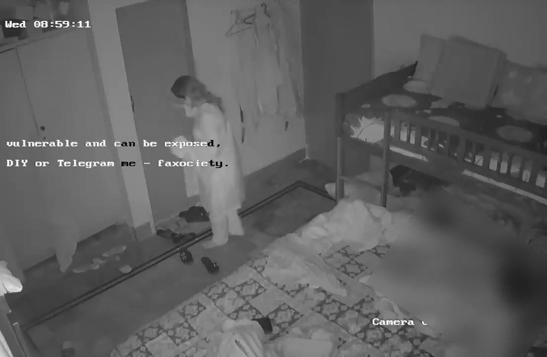 Aunty Changing dress infront of husband friend sleeping