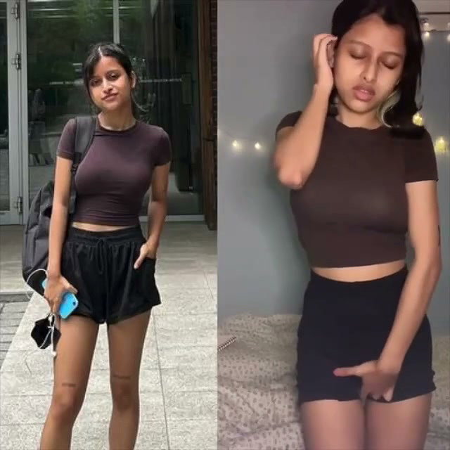Sexy girl showing her naked body
