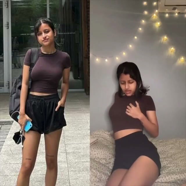Sexy girl showing her naked body