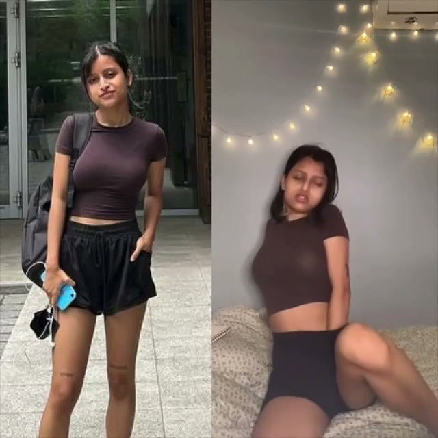 Sexy girl showing her naked body