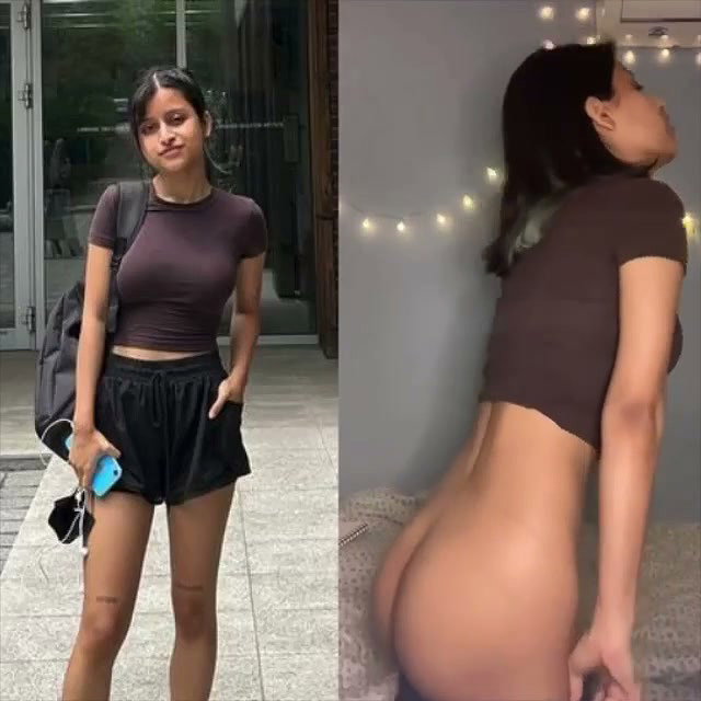 Sexy girl showing her naked body