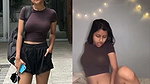 Sexy girl showing her naked body