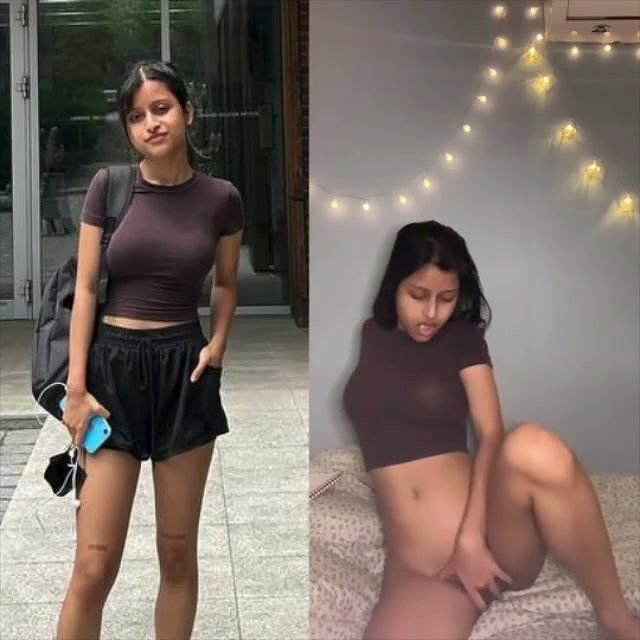 Sexy girl showing her naked body