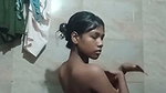 girls stripping in bathroom