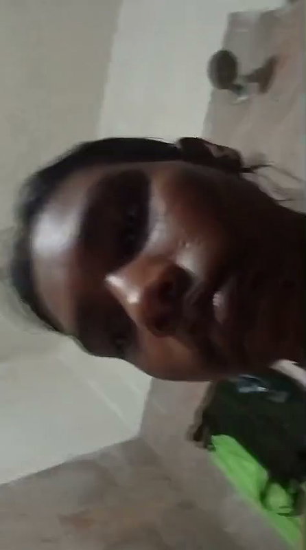 girls stripping in bathroom