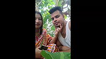 Sexy couple enjoying outdoor and show boobs