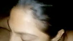 Wife sucking husband dick at night