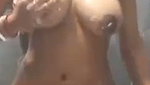 Payal bathing  show on video call